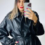 Black Leather Sia Jacket