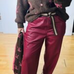 Bordeaux Eco Leather Salvari (Plus Size)