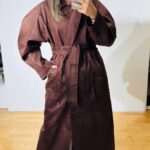 Suede Chocolate Coat