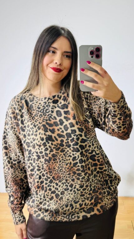 Orange Leo Αnkora Sweater