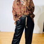Black Eco Leather Salvari (Plus Size)