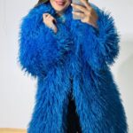 Blue Roua Flufly Coat