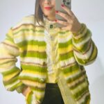 Green Wool Cardigan Lumina
