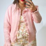 Baby Pink Celia Cardigan