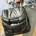 Silver Puffer Backpack