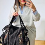 Denim Boho  shoulder bag.