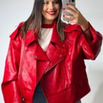 Eco Leather Jacket Red Rhode