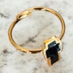 Black Cross Ring
