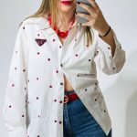 White Mini Heart Shirt