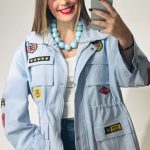 Ofilia Βaby Blue Jacket