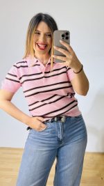 Pink Luna Mariniera Blouse