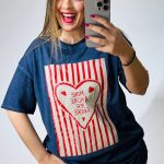 Blue Amor Cotton T-Shirt