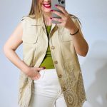 Βeige Vest Lace