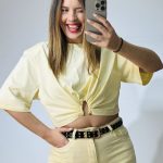 Cotton Crop Blouse Yellow
