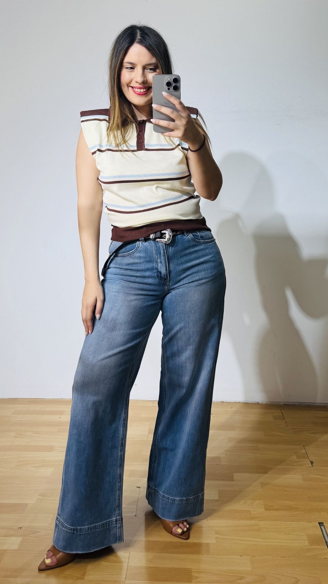 97 Brown Celena Shirt - Image 1