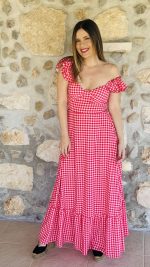 Vichy Red Dress - Image 3