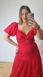 Red Cosales Dress - Image 4