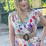 Baleina Flowers White Dress