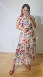Baleina Flowers White Dress - Image 2