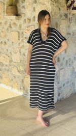 Βlue Navy Celina Knitted Dress - Image 3
