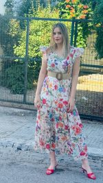 Baleina Flowers White Dress - Image 6
