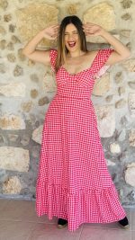 Vichy Red Dress - Image 2