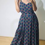 Navy Blue Cherry Dress