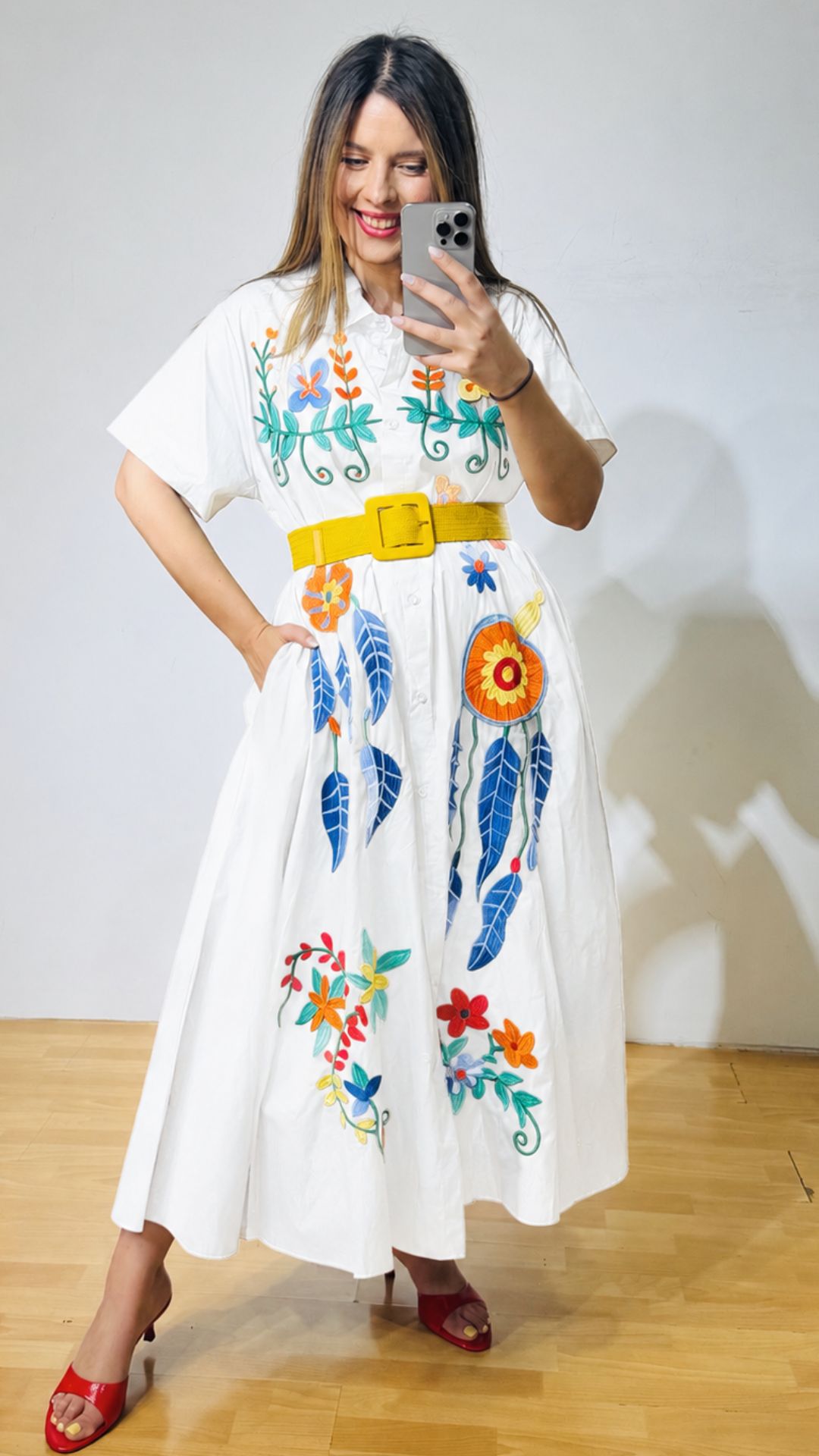 6(7) Rigana Boho White Dress - Image 1