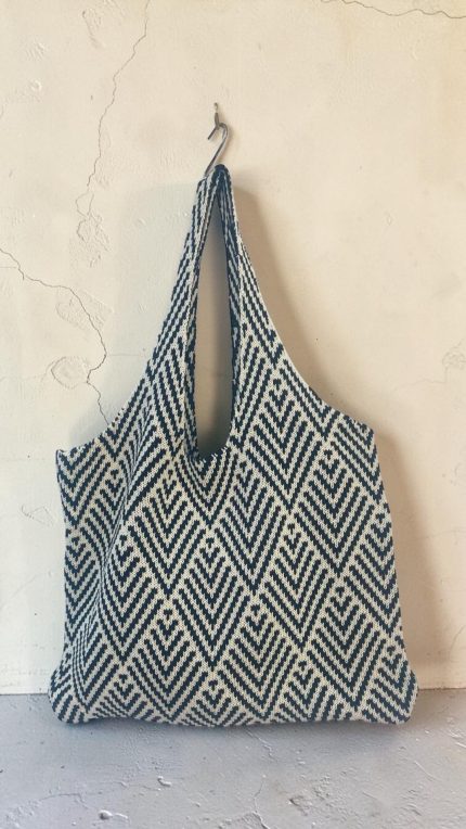 Ηandmade Black Shopper Bag