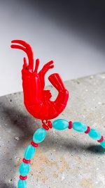 Aqua Shrimp Necklace