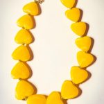 Υellow Heart Necklace