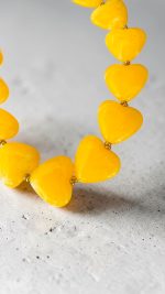 Υellow Heart Necklace - Image 2