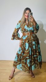 Broderie Aqua Dress - Image 2