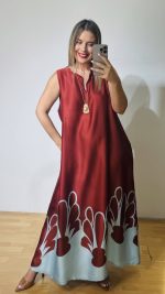 Cinnamon Kaftan Dress
