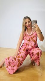 Flores Pink Jumpsuit