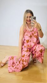 Flores Pink Jumpsuit - Image 3