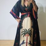 Palm Tree Kaftan Dress