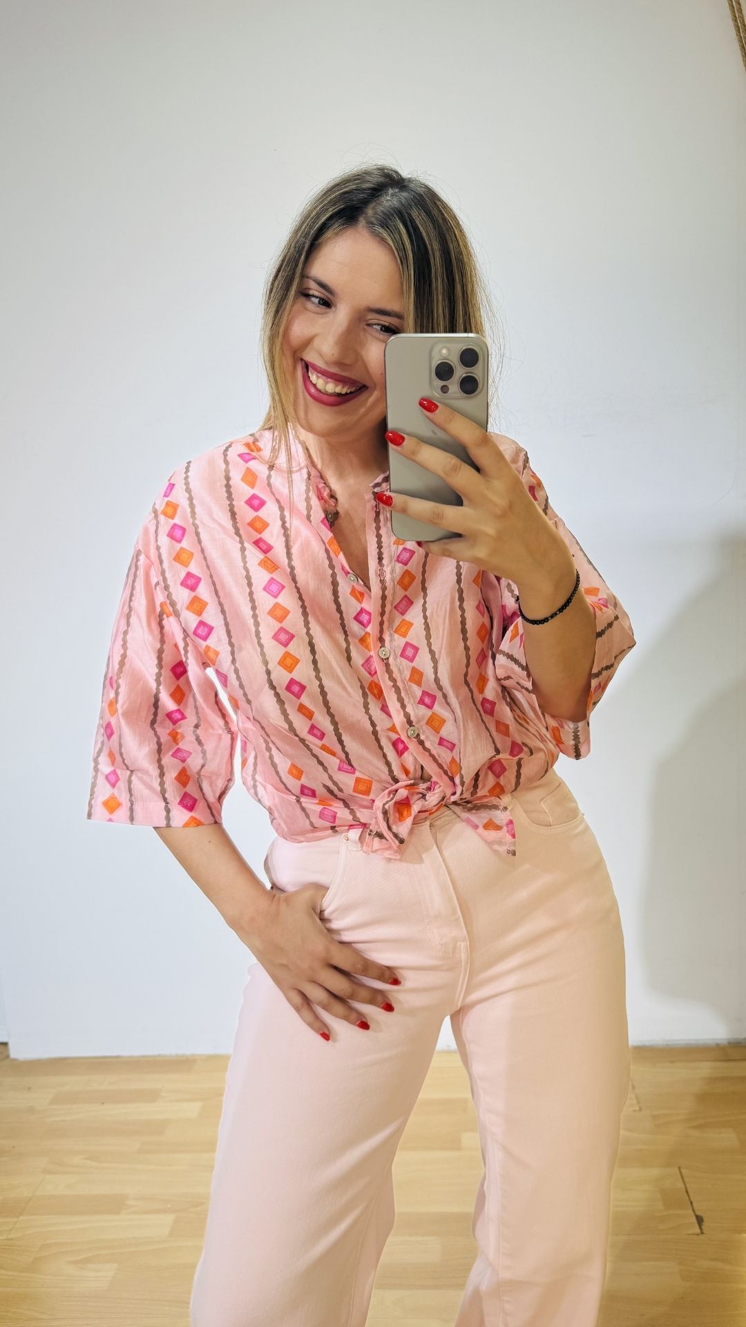 44 Baby Pink Shirt - Image 1