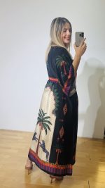 Palm Tree Kaftan Dress - Image 7