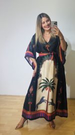 Palm Tree Kaftan Dress - Image 6