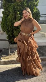Palermo Terracotta Dress - Image 3