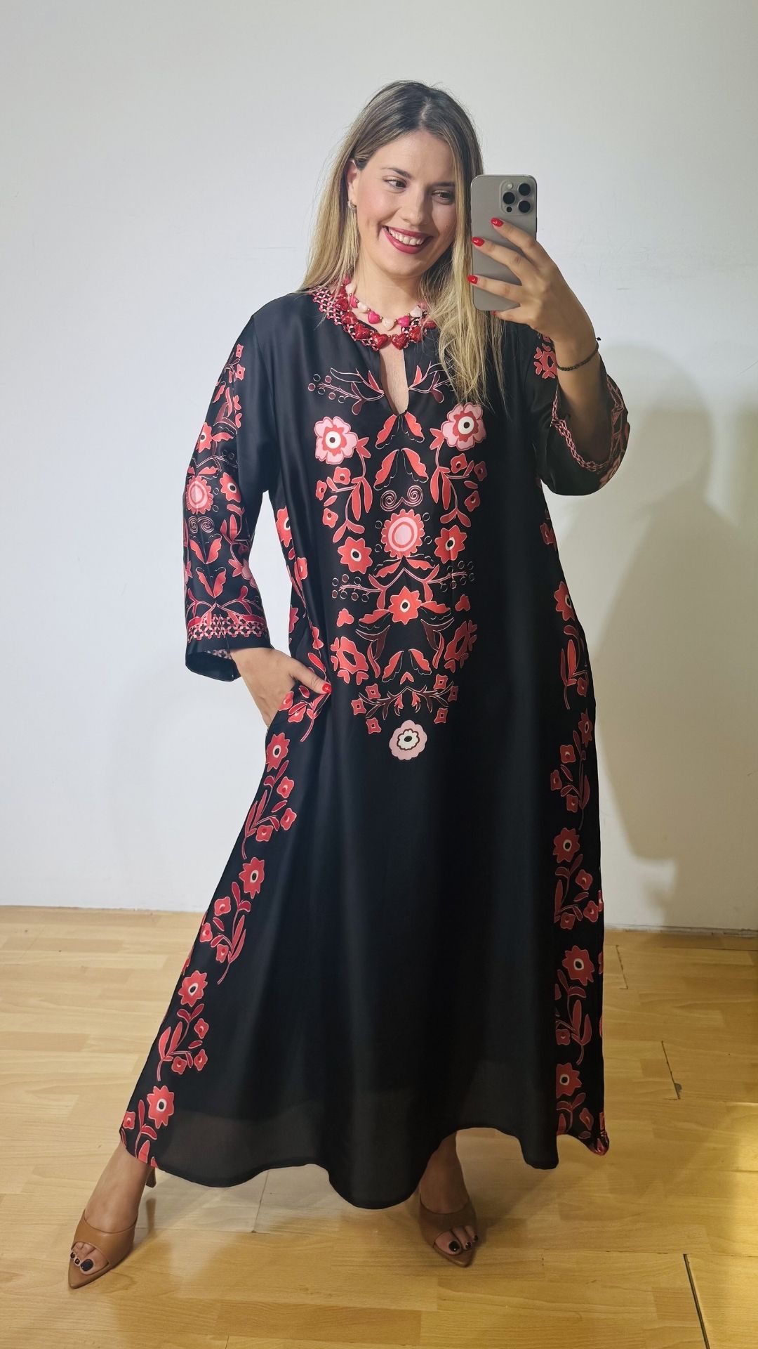 9 Sikinos Black Kaftan - Image 1