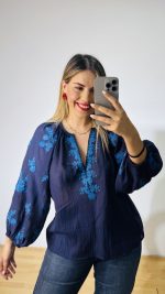 Navy Blue Shara Shirt - Image 5