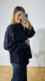 Denim Cherry Shirt - Image 4