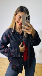 Denim Cherry Shirt - Image 7