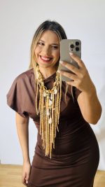 Βrown Uria Dress - Image 2