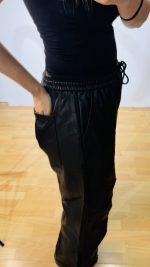 Black Guest Εco Leather Pant - Image 4