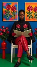 Ada Cape Roses Black (Minuu by Sourloulou) - Image 2