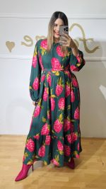 Claire Green Raspberries Dress (Mamoush) - Image 4