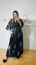 Clio Silky Black Dress (Mamoush) - Image 3